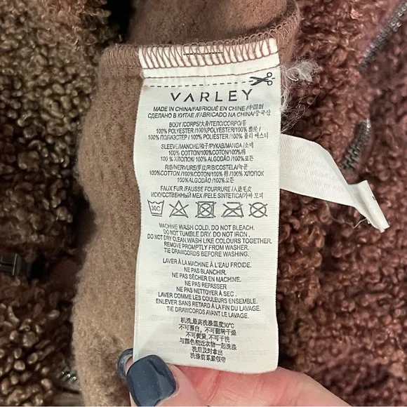 Varley Brown Textured Jacket - Picture 9 of 12